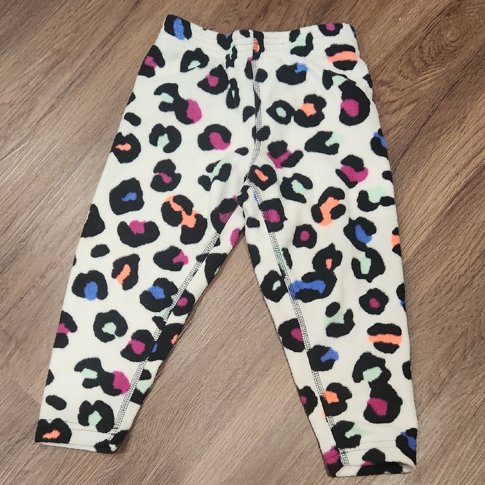 Burton Toddler Fleece Colorful Leopard Print pants 2T
